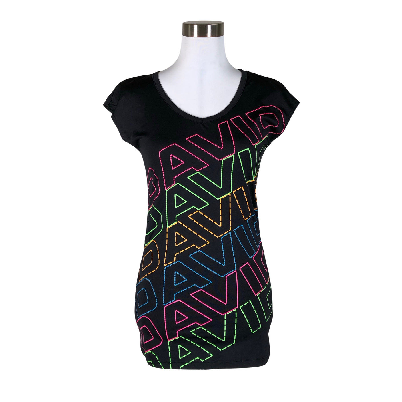 Unisex David - Sports shirt, short sleeve, size 34 - Black (1)
