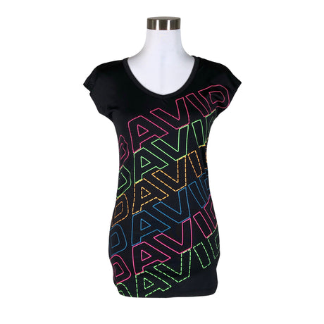 Unisex David - Sports shirt, short sleeve, size 34 - Black ()
