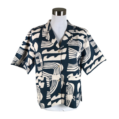 Unisex Dedicated - Short-sleeved blouse, size 38 - Blue ()