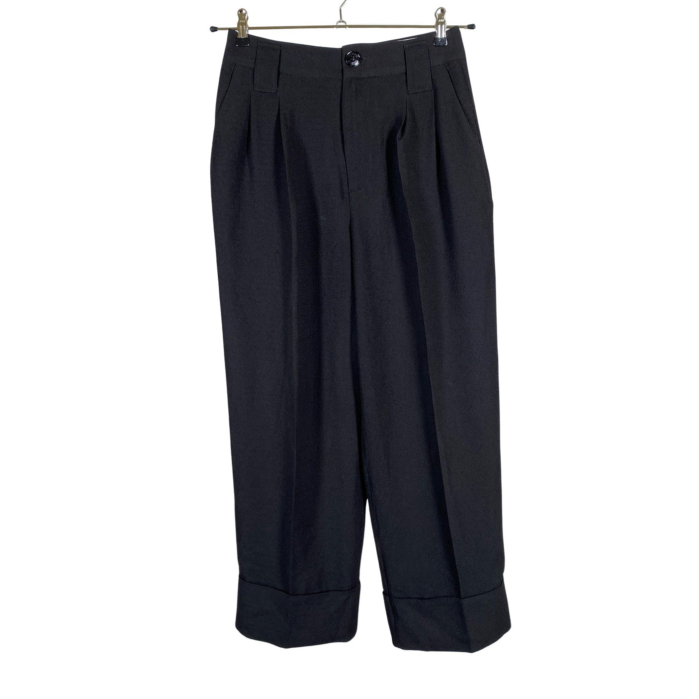 Unisex Ganni - Straight leg trousers, size 38 - Black (1)