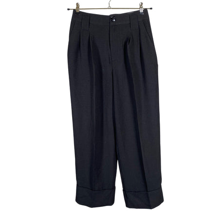 Unisex Ganni - Straight leg trousers, size 38 - Black ()