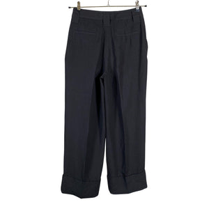 Unisex Ganni - Straight leg trousers, size 38 - Black (2)