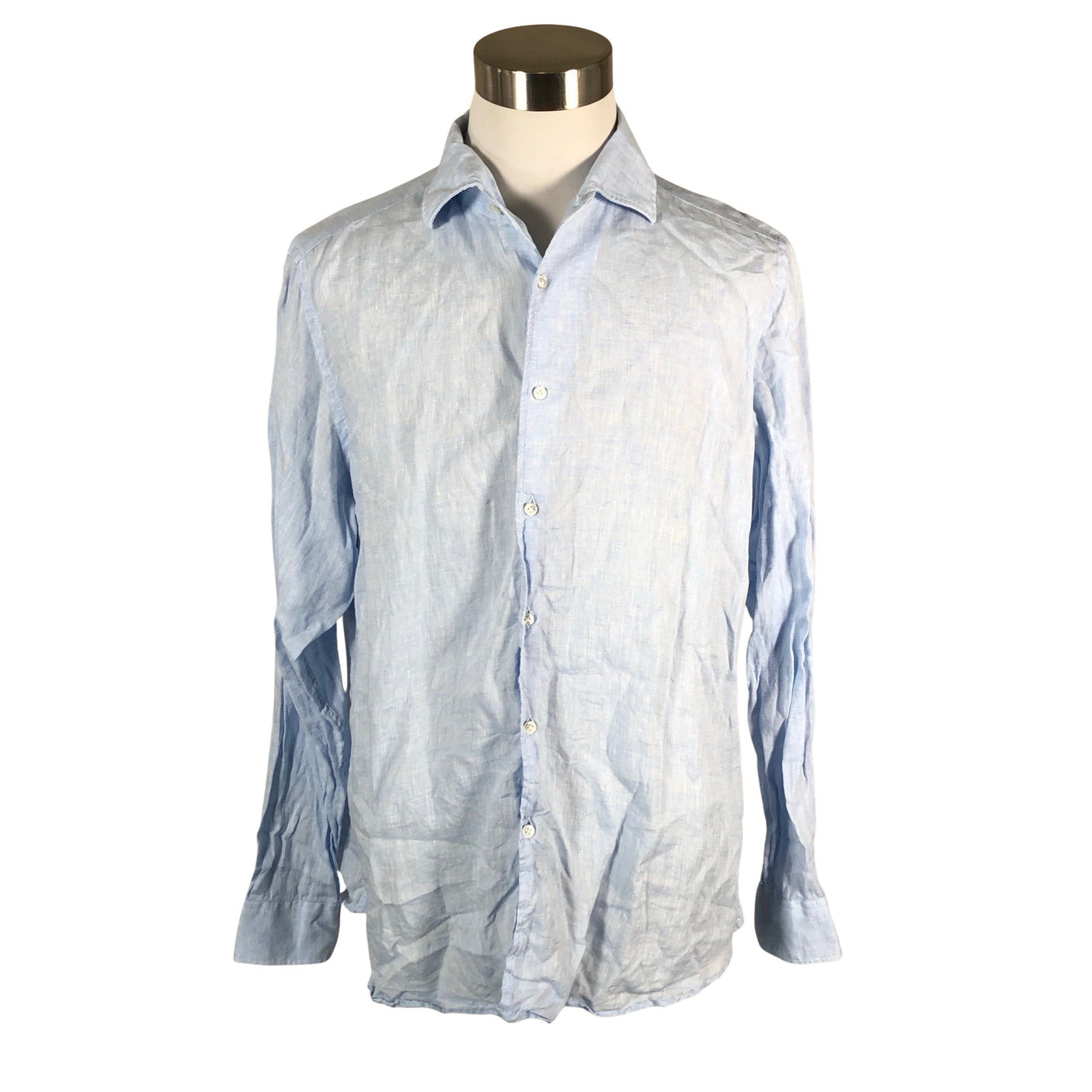 Unisex Luca Faloni - Collared shirt, size XXL - Light blue (1)