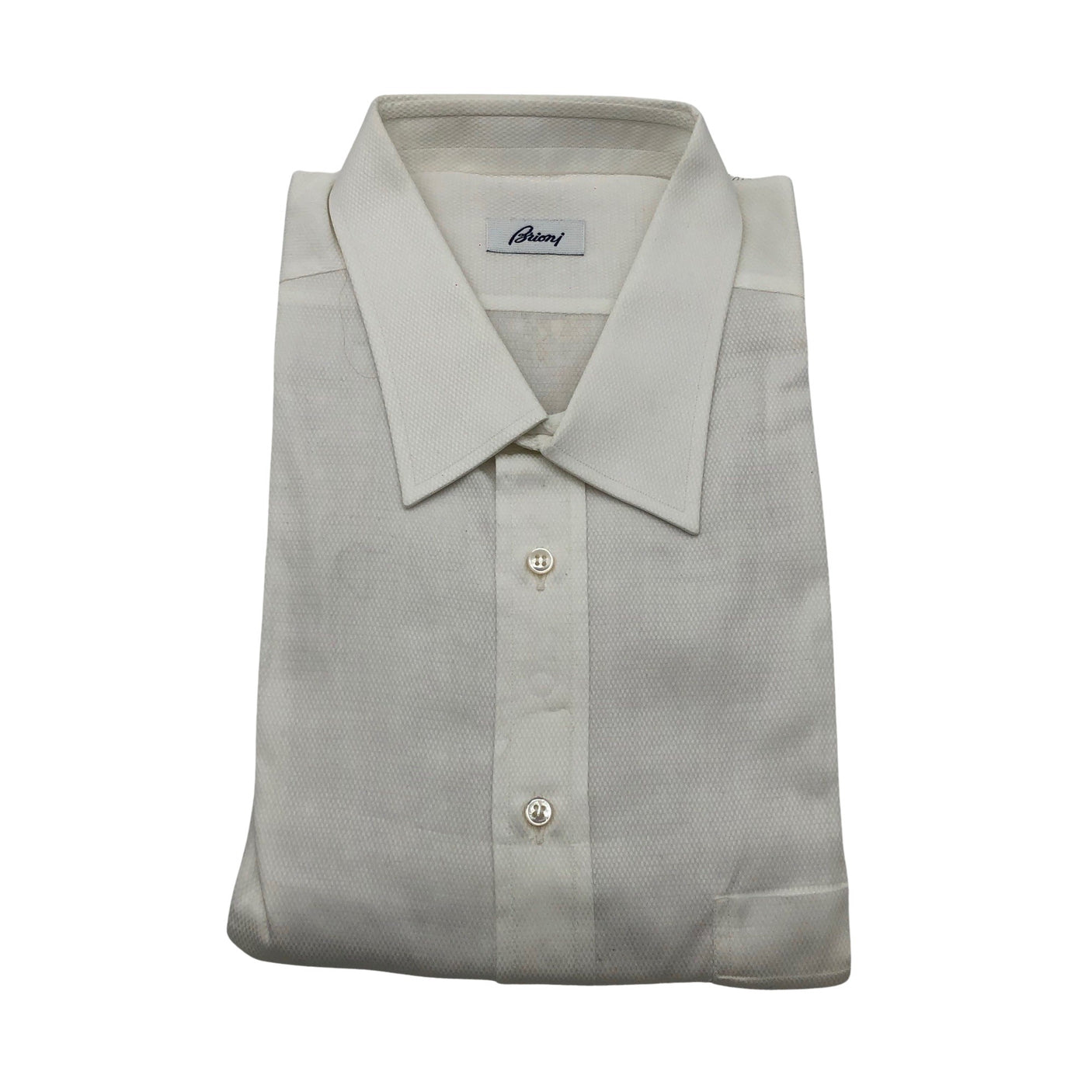 Unisex Brioni - Collared shirt, size XXL - Natural white (1)