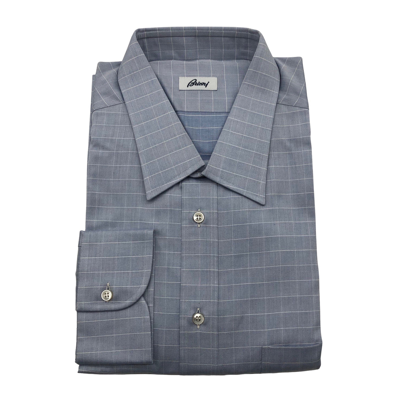 Unisex Brioni - Collared shirt, size XXL - Light blue (1)