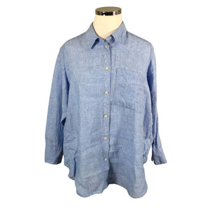 Unisex Marks&Spencer - Collared shirt, size 44 - Light blue (1)