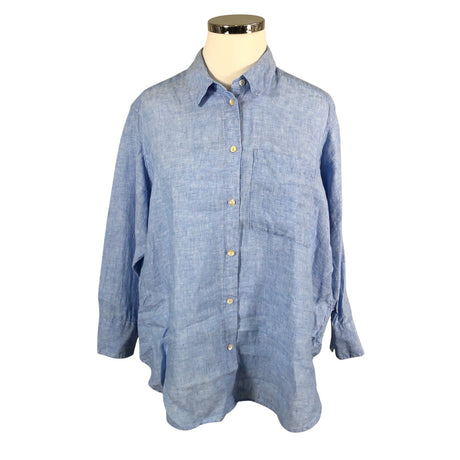 Unisex Marks&Spencer - Collared shirt, size 44 - Light blue ()