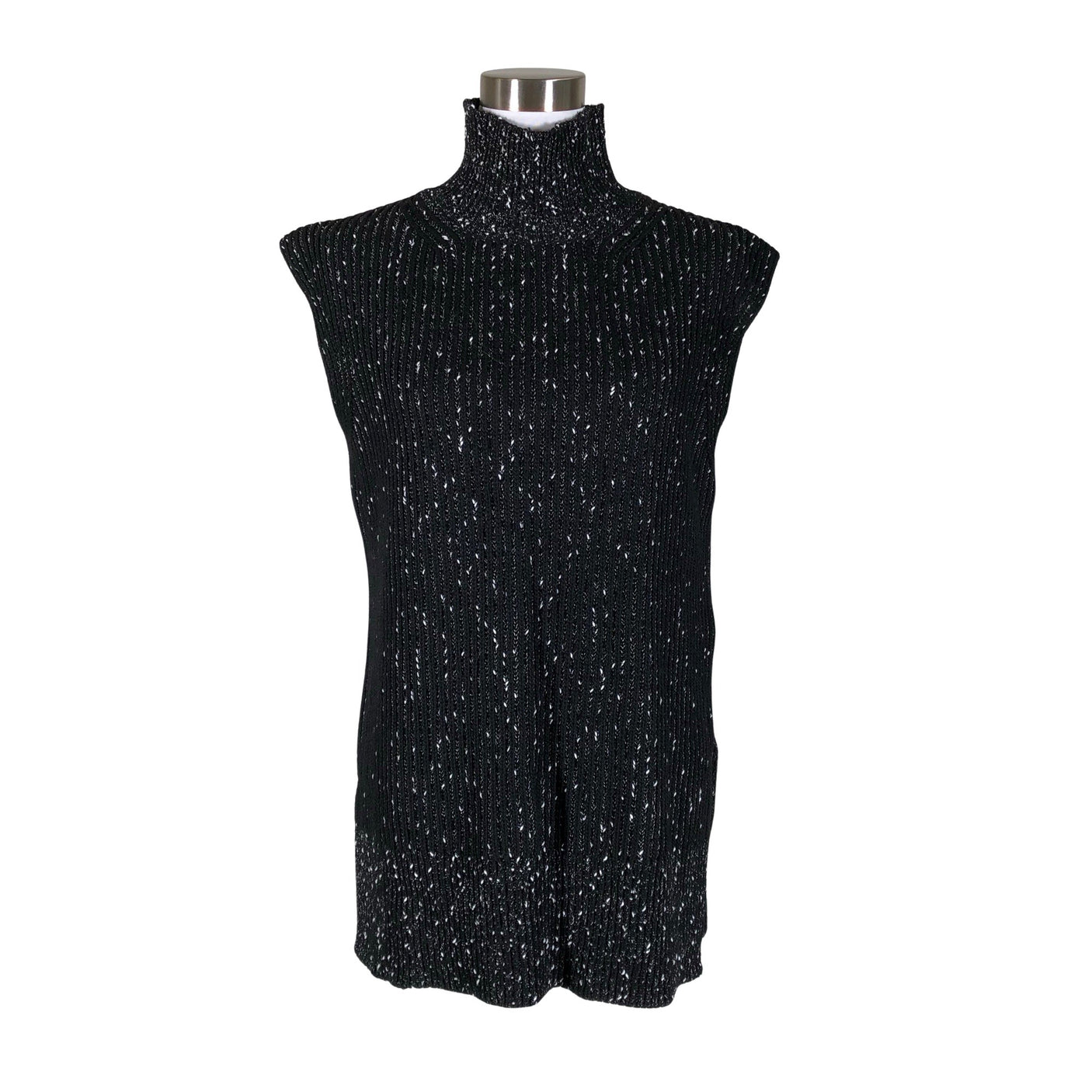 Unisex Massimo Dutti - Knit vest, size 36 - Black (1)