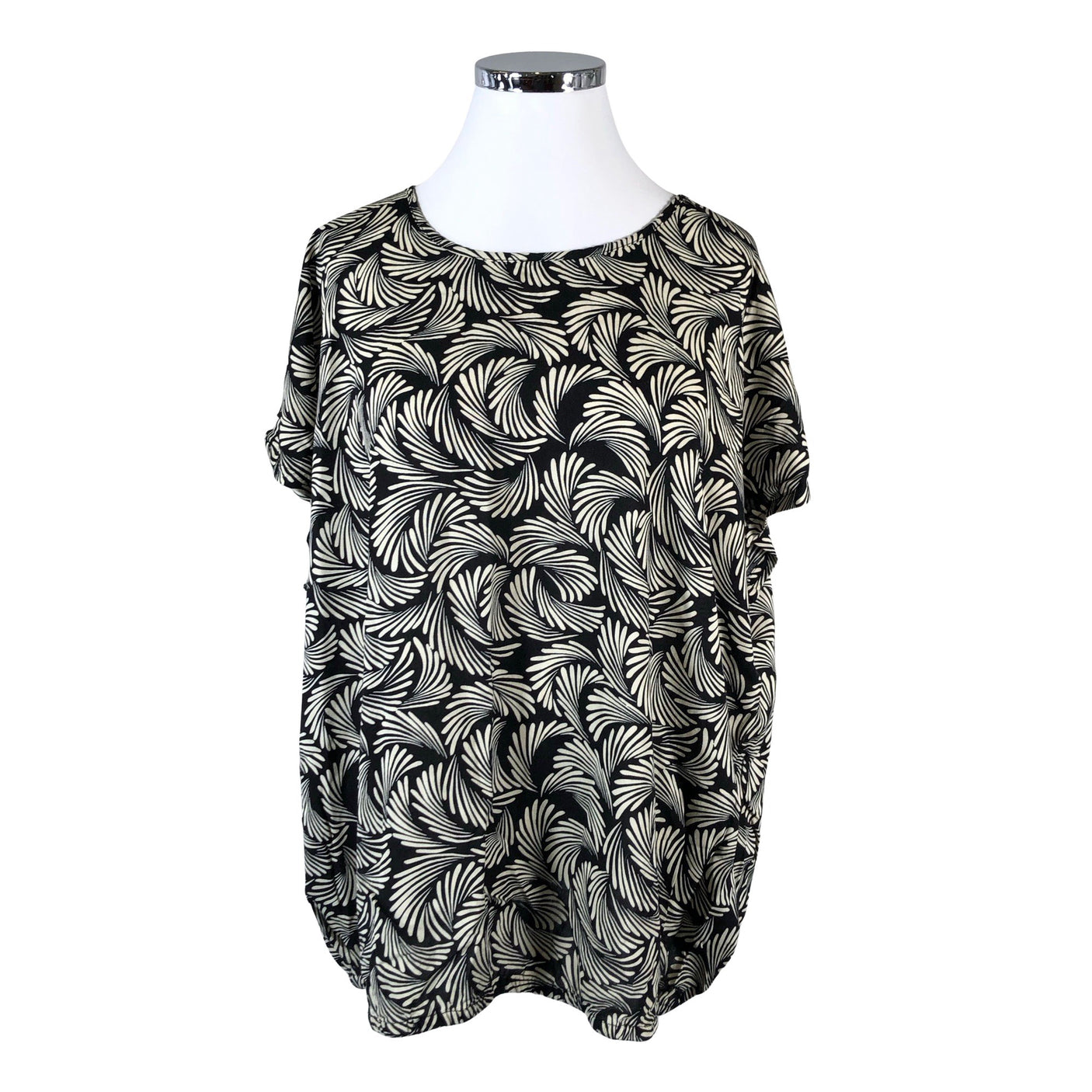 Unisex Kaffe - Short-sleeved blouse, size 52 - Black (1)