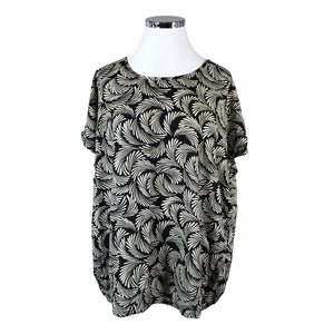 Unisex Kaffe - Short-sleeved blouse, size 52 - Black (1)