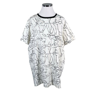 Unisex Ommellinen - Tricot tunic, size 46 - White (1)