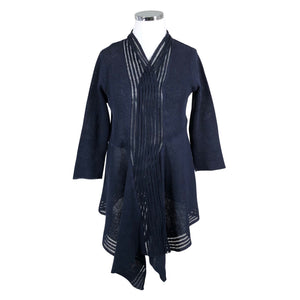 Unisex EgLinen - Cardigan, size 44 - Blue (1)