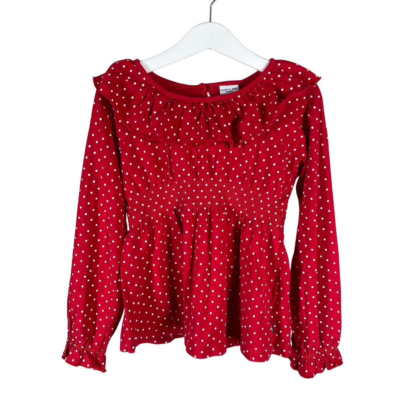 Unisex Polarn O. Pyret - Tricot shirt, size 122 - 128 - Red (1)