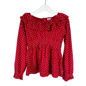 Unisex Polarn O. Pyret - Tricot shirt, size 122 - 128 - Red (1)
