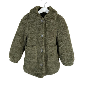 Unisex Name It - Faux fur coat, size 110 - 116 - Green (1)