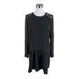 Unisex Maison Scotch - Schiffon dress, size 36 - Black ()