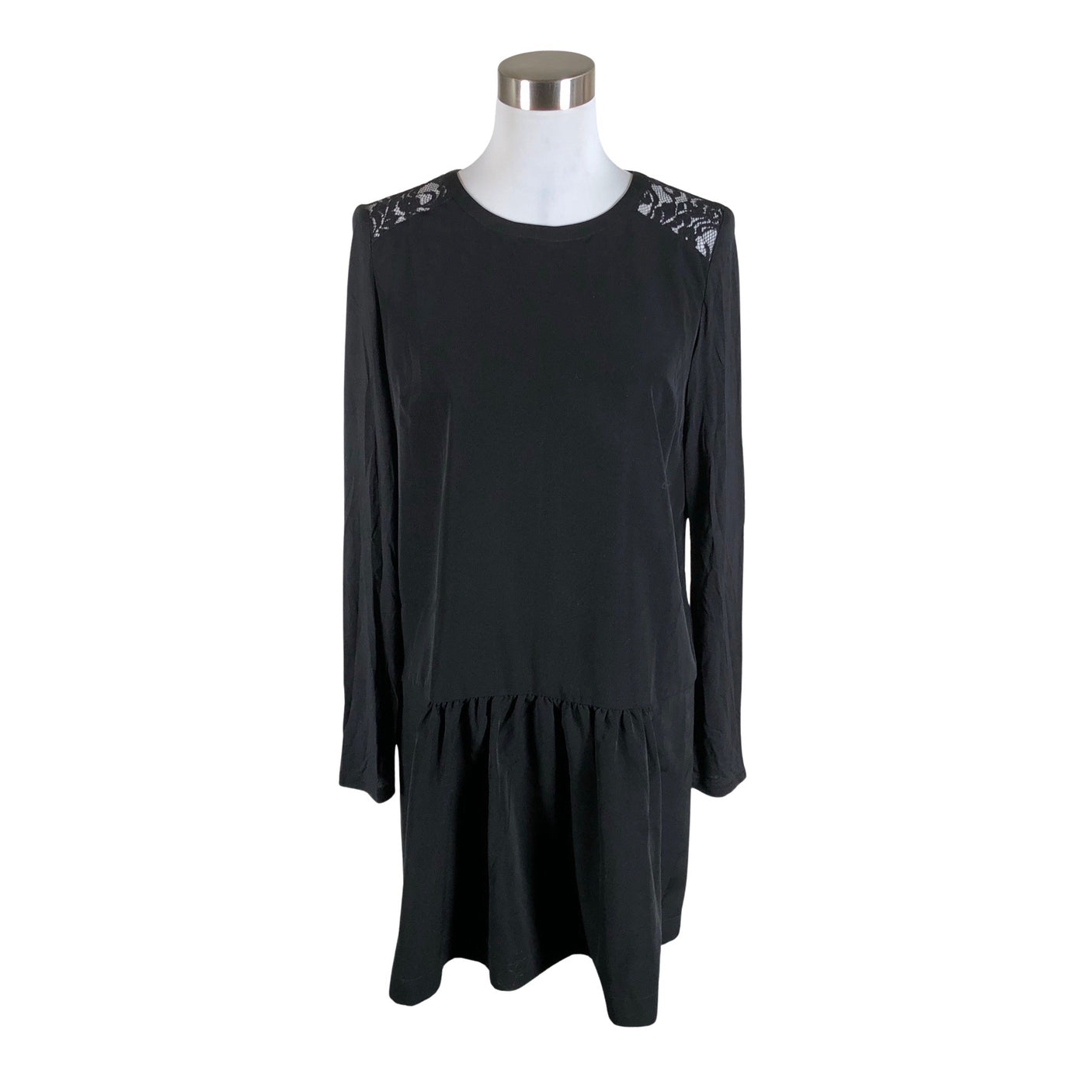Unisex Maison Scotch - Schiffon dress, size 36 - Black (1)