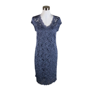 Unisex Mama Licious - Tricot dress, size 40 - Blue (1)