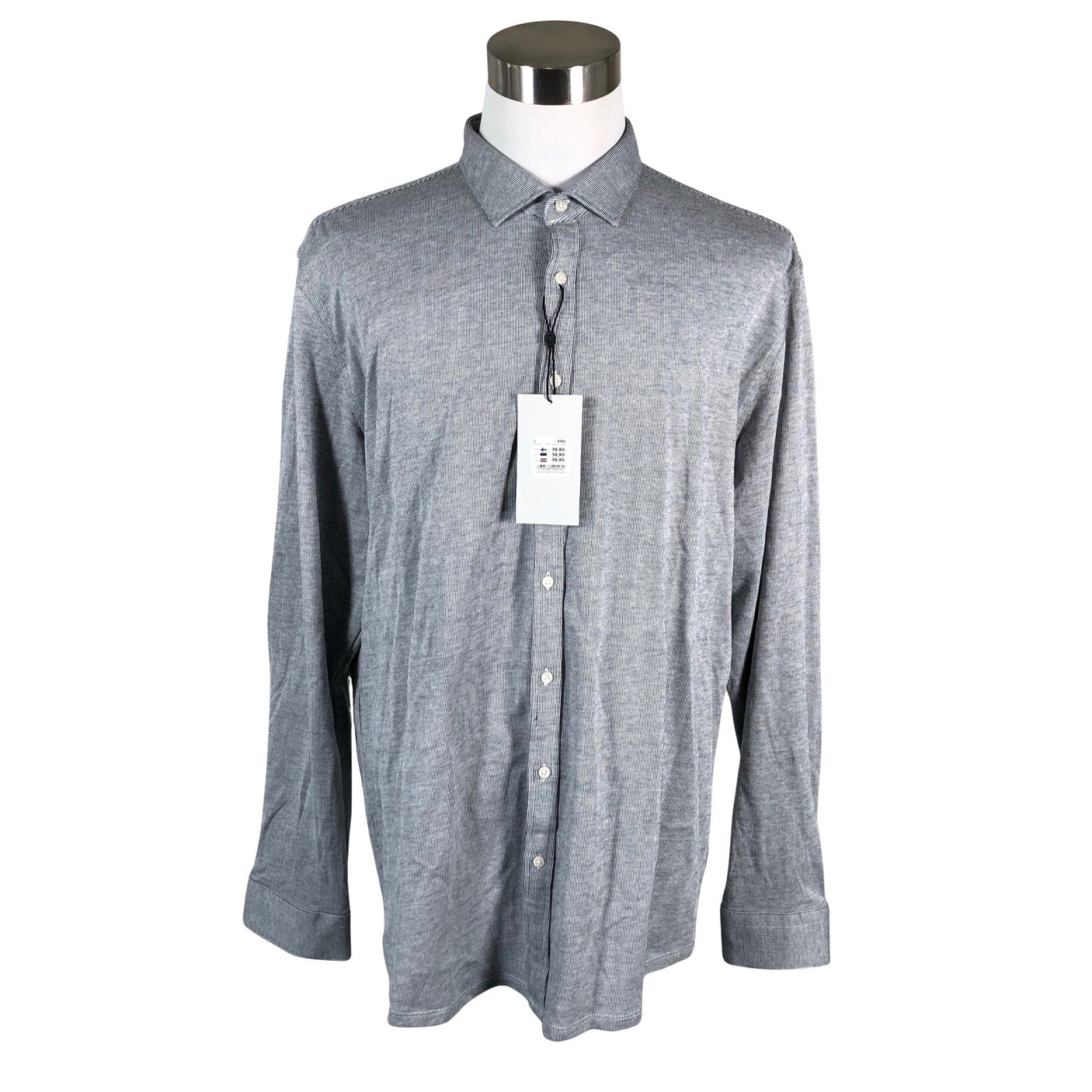 Unisex Construe - Collared shirt, size XXXL - Gray (1)