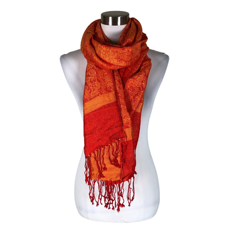 Unisex Pashmina - Scarf, size Midi - Orange ()