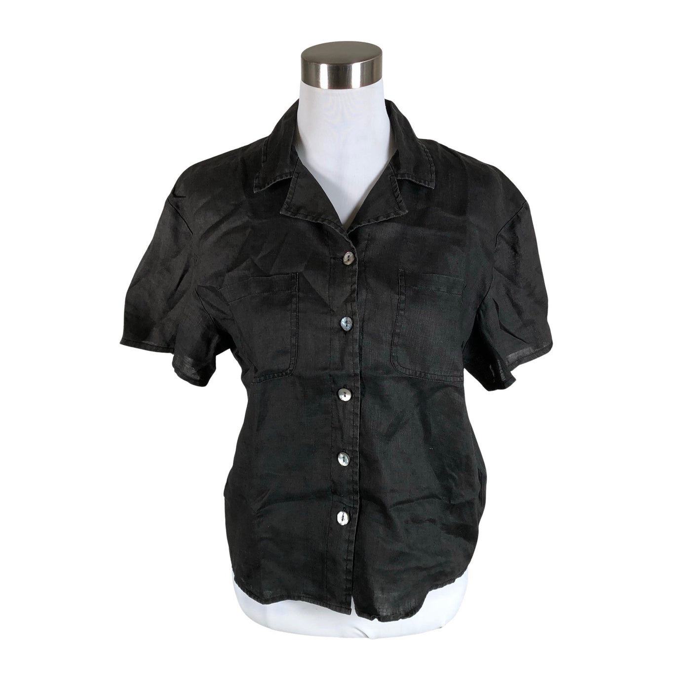Unisex Part two - Short-sleeved blouse, size 40 - Gray (1)
