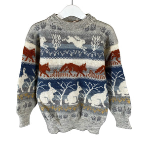 Unisex Handmade - Sweater, size 134 - 140 - Gray (1)