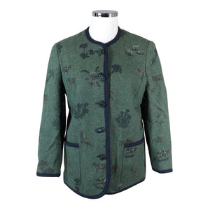 Unisex Meico - Wool coat, size 44 - Green (1)