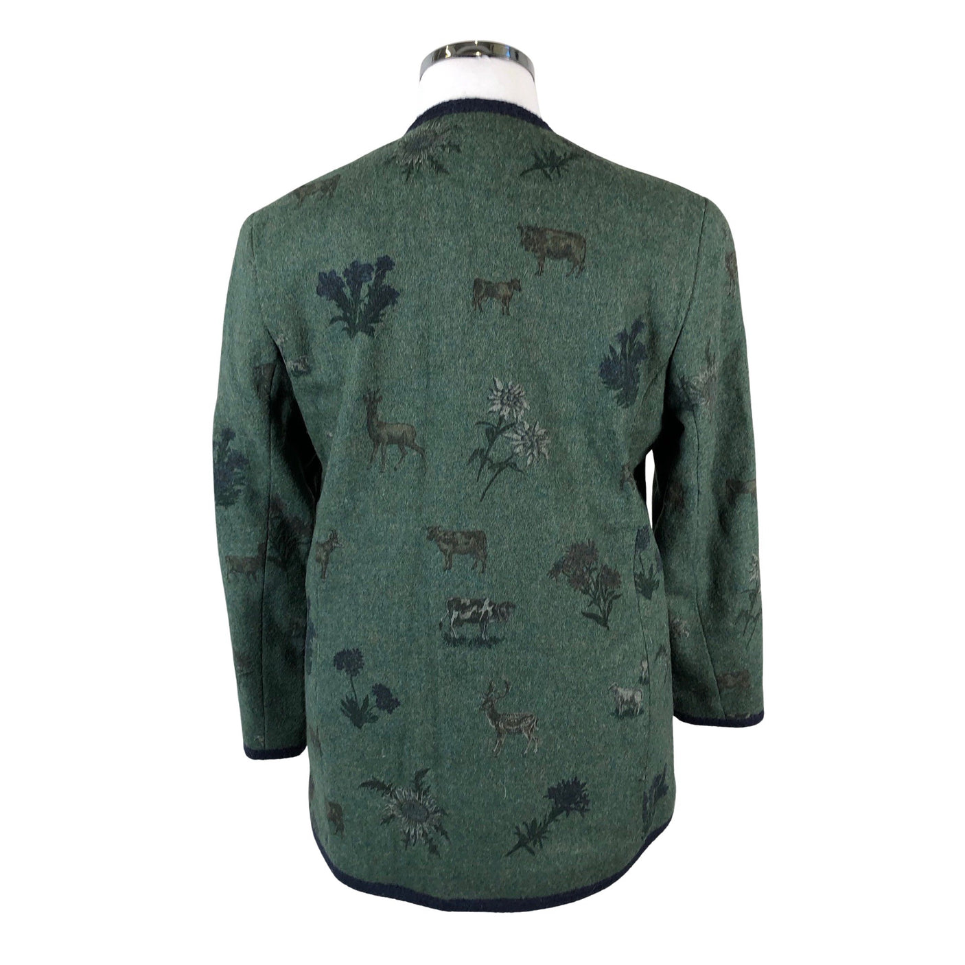 Unisex Meico - Wool coat, size 44 - Green (2)