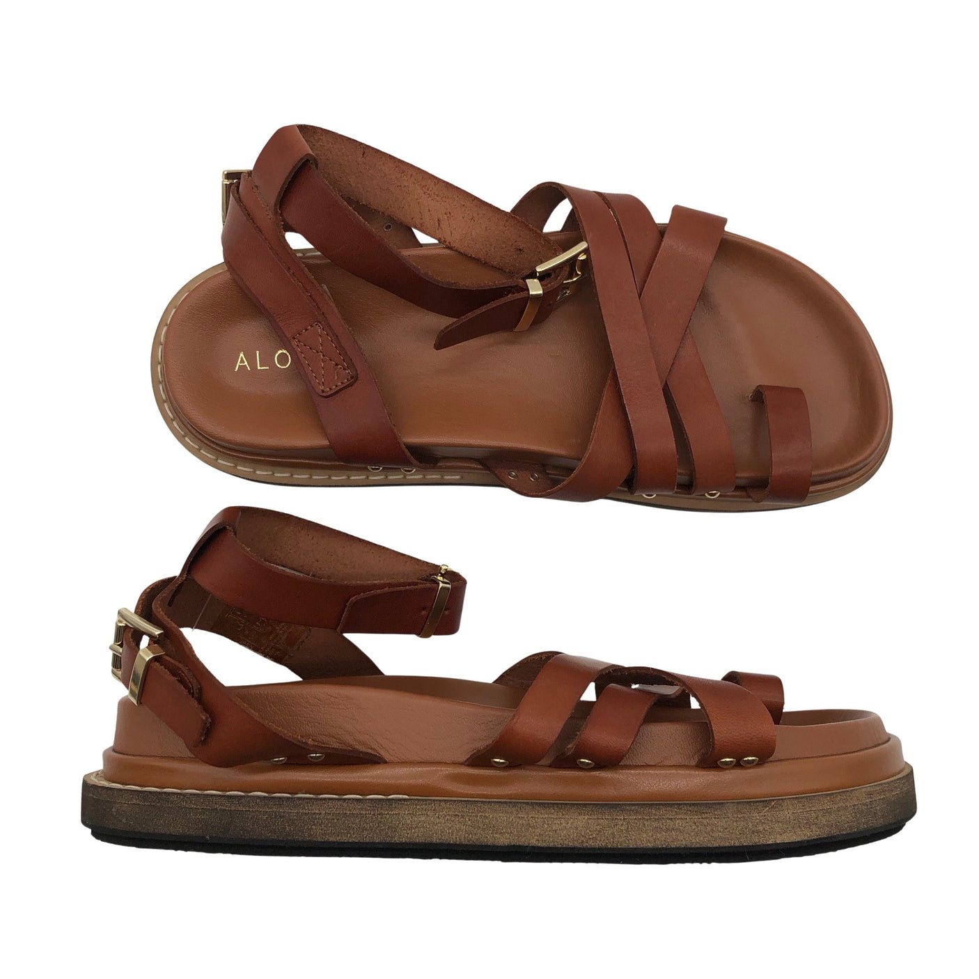 Unisex Alohas - Sandals, size 39 - Brown (1)