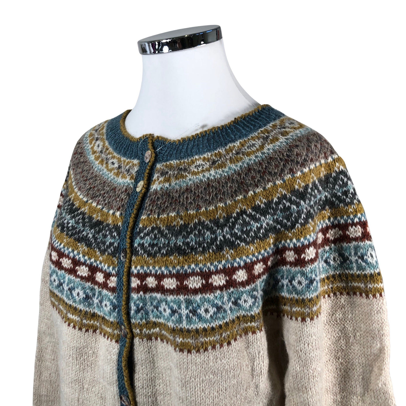Unisex Handmade - Cardigan, size 42 - Beige (2)