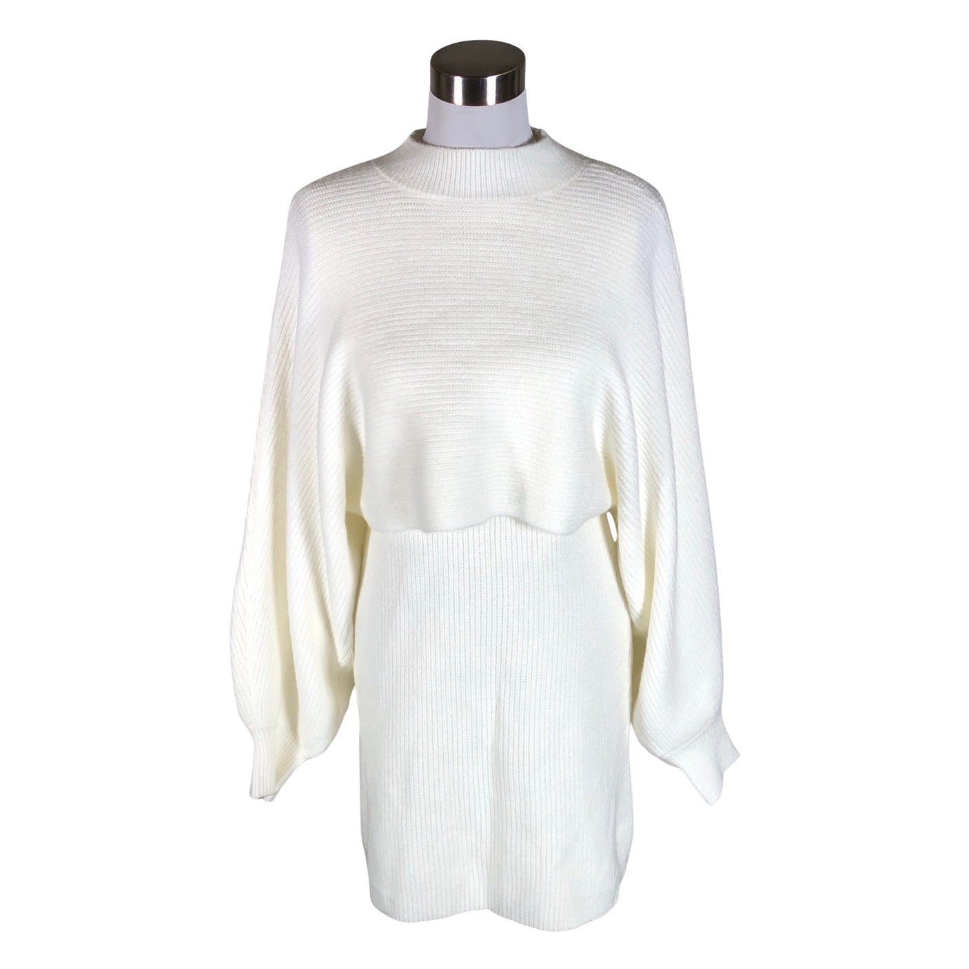 Unisex Twinset - Knit tunic, size 36 - White (1)