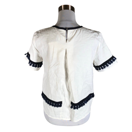 Unisex Marella - Short-sleeved blouse, size 32 - White (2)