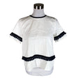 Unisex Marella - Short-sleeved blouse, size 32 - White ()
