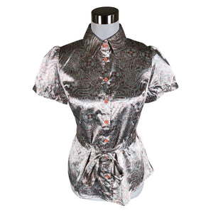 Unisex Oodji - Blouse, size 38 - Gray (1)