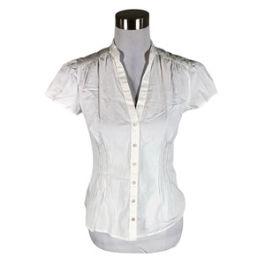 Unisex Esprit - Short-sleeved blouse, size 38 - White (1)
