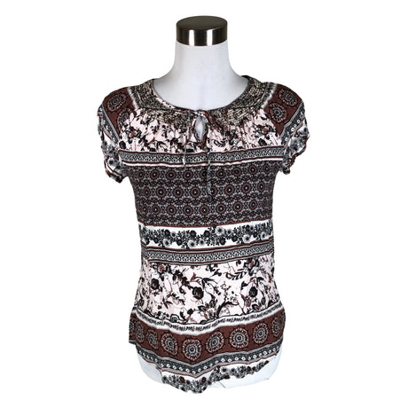 Unisex Comma - Short-sleeved blouse, size 34 - Brown ()