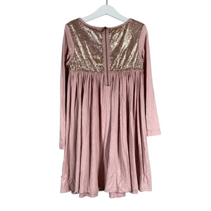 Unisex POMPdeLUX - Tricot dress, size 122 - 128 - Light pink (2)