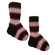 Unisex Handmade - Wool socks, size 20 - Brown ()