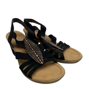 Unisex Rieker - Heeled sandals, size 38 - Black (2)