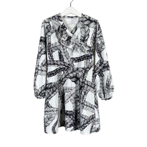 Unisex Handmade - Tricot dress, size 122 - 128 - White (1)
