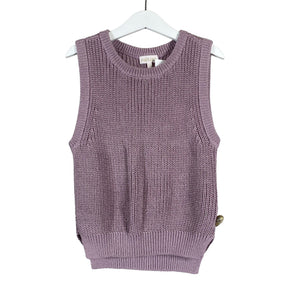 Unisex POMPdeLUX - Knit vest, size 122 - 128 - Violet (1)