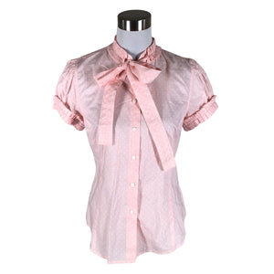 Unisex Gant - Short-sleeved blouse, size 38 - Light pink (1)