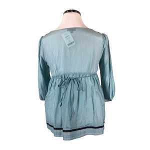 Unisex Warehouse - Schiffon tunic, size 42 - Light blue (2)