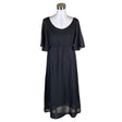 Unisex Bonadea - Schiffon dress, size 40 - Black ()