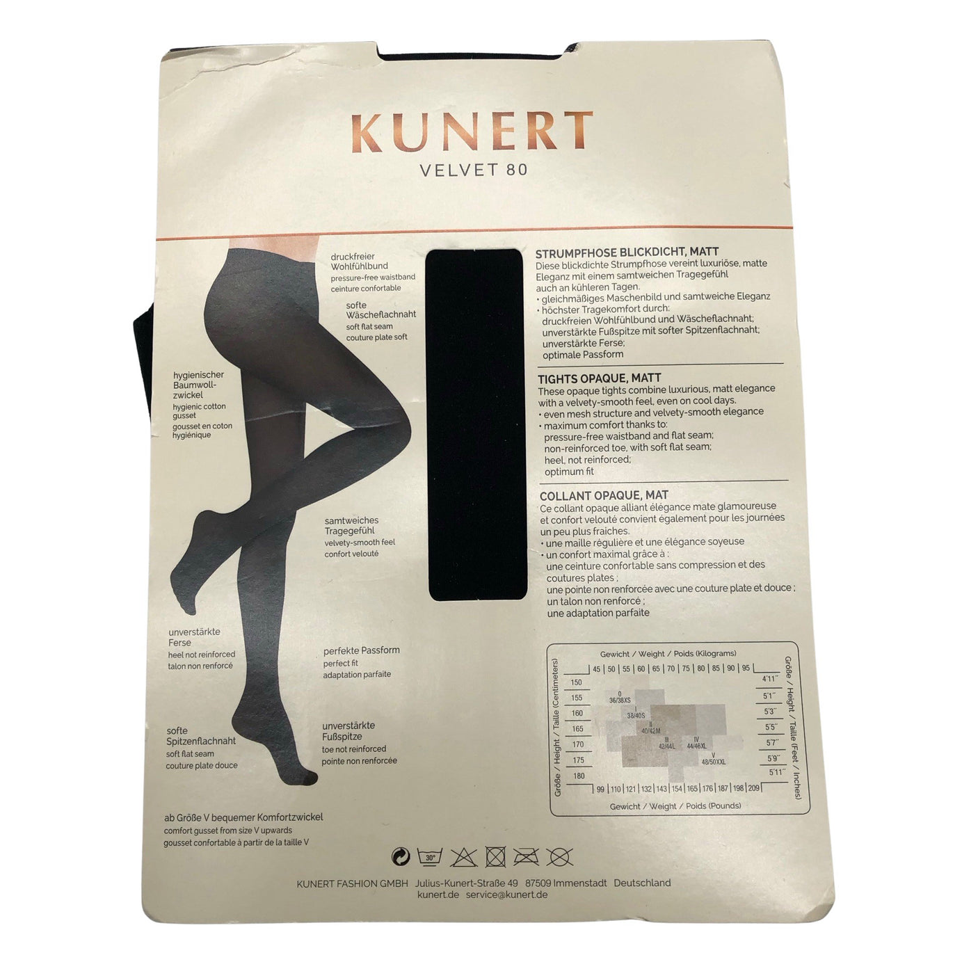 Unisex Kunert - Stockings, thin, size 36 - Black (2)