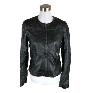 Unisex Soaked - Leather jacket, size 36 - Black (1)