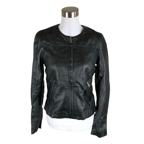 Unisex Soaked - Leather jacket, size 36 - Black ()