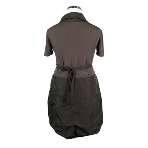 Unisex Sand - Schiffon dress, size 44 - Brown (2)