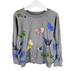 Unisex Mini Rodini - Sweatshirt, size 122 - 128 - Gray (1)
