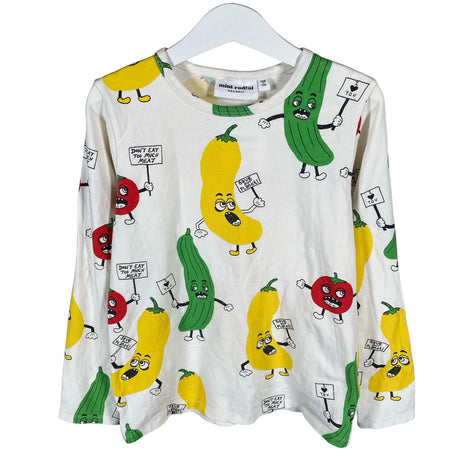 Unisex Mini Rodini - Tricot shirt, size 128 - 134 - White ()